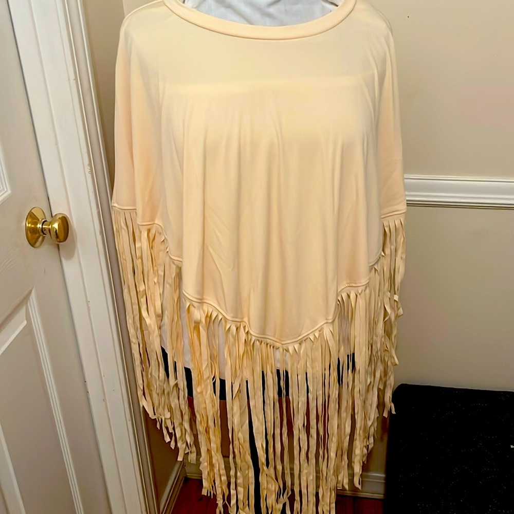 Fringe cowgirl stye poncho